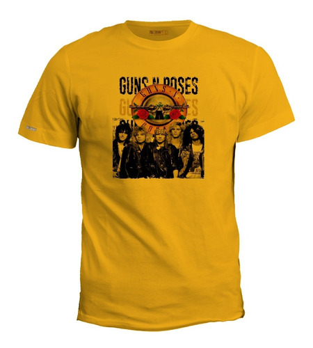 Camiseta Guns N Roses Poster Logo Rock Metal And Irk