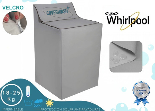 Forro Lavadora Whirlpool 20 Kilos Panel M Gris