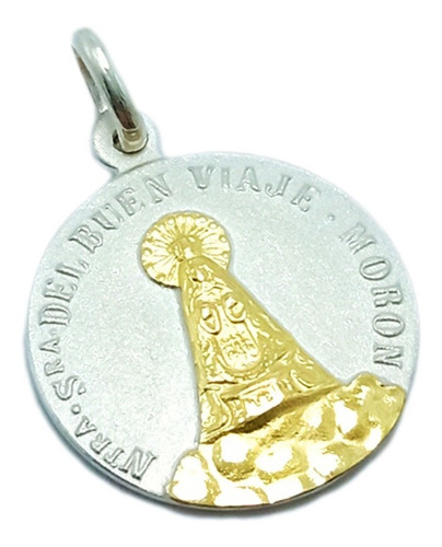 Medalla Nuestra Señora Del Buen Viaje - Morón - Plata Y Oro