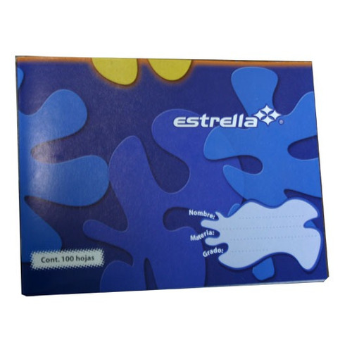 Cuaderno Estrella Engrapado Italiana C5 100 Hjs 10 Piezas