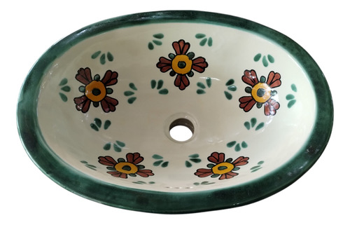 Lavabo Tipo Talavera Chico Seville Verd Brillante
