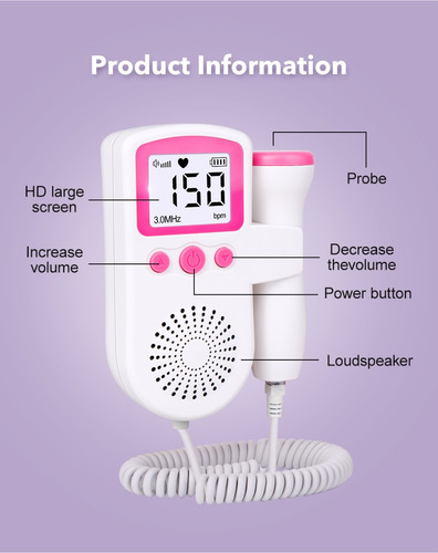 Doppler Fetal Escucha Latidos Alpha Store