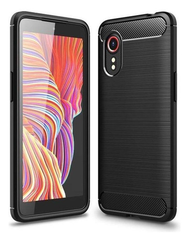 Funda Tpu Fibra Carbono Con Textura Cepillada Para Samsung
