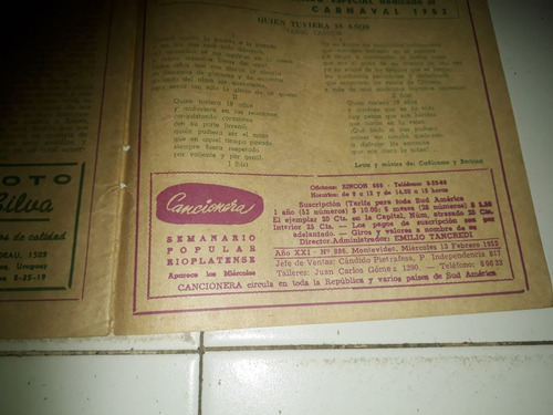 Revista Cancionera (Usado)
