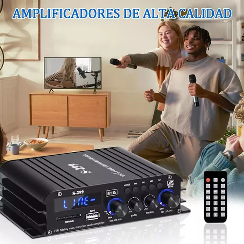 Mini Amplificador De Audio Case 4.1 Canales Negro