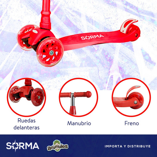 Imagen 4 de 10 de Combo Oferta Monopatin Infantil 4 Ruedas + Casco Niños