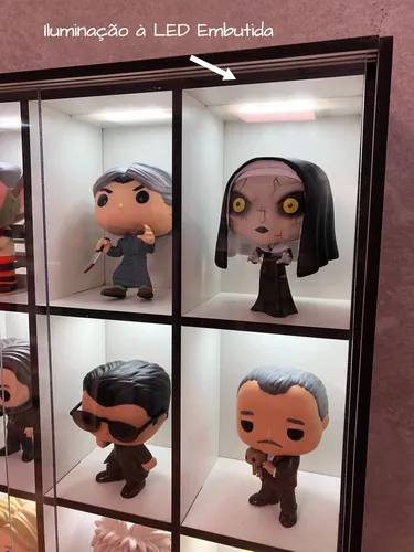 Estante Expositor Colecionáveis Funko Pop Iluminado 30 Nicho