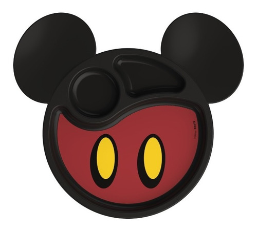 Imagem 2 de 2 de Prato Com Divisórias Mickey Mouse Disney