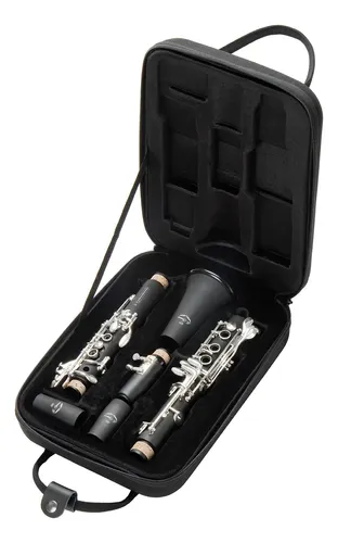はらけん Clarinete Hard Hubber Bb E. Gomes G25 18 Chave Prata