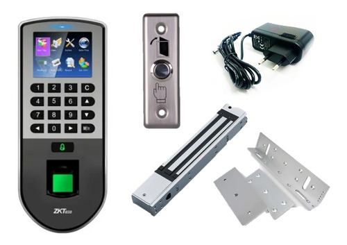 Imagen 1 de 10 de Combo Control De Acceso Biométrico Reloj Personal F19 Zkteco