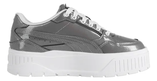 Zapatilla Puma Karmen Ii Idol Glitz Mujer Plateadas/blancas