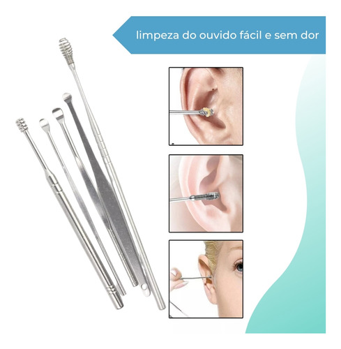 Cotonete Fácil Removedor Limpeza Cera De Ouvido Orelha Safe