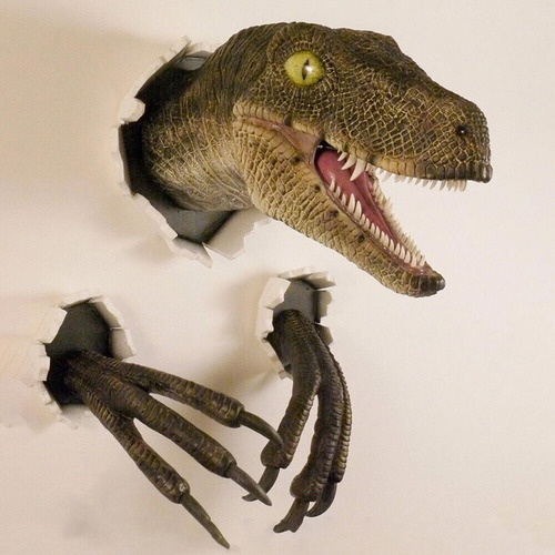 Decoración De Pared De Dinosaurios En 3d Con Un Diseño Impre