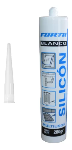 Sellador Silicona Sanitario Antihongos Siloc Blanco 280g