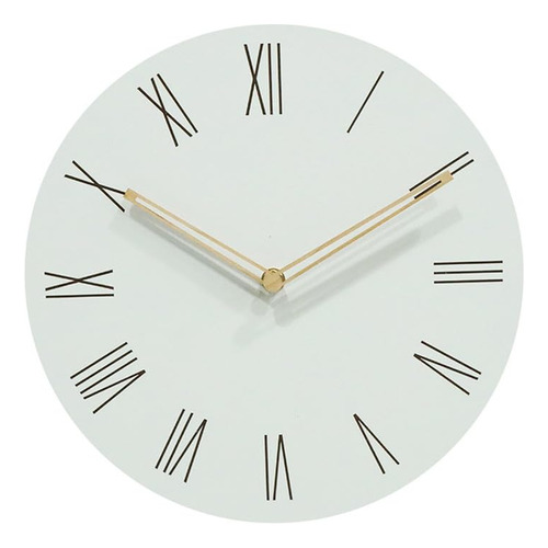 Reloj De Pared Mdf 30 Cm Decorativo De Madera Para Oficina D
