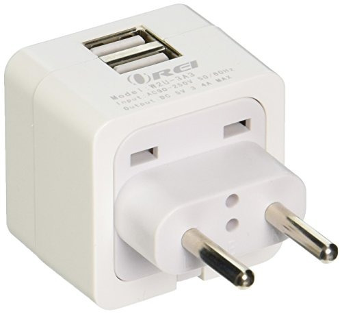 Orei 3.4a 2 Usb Plug Adapter Type C For Europe