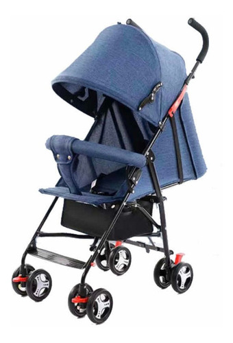 Imagen 3 de 3 de Coche Cuna De Paseo Bebe Paraguas Reclinable 3 Posiciones