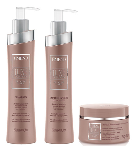 Kit Amend Luxe Creations Blonde Care Sh +cd 250ml +mask 250g