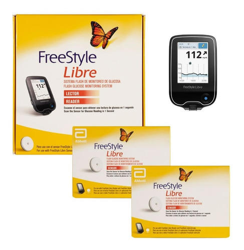 Abbott Freestyle Libre Kit Inicial Lector Con 2 Sensores