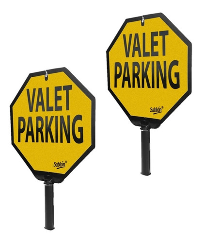 2 Pack Paleta Señalizadora Valet Parking Con Pizarrón