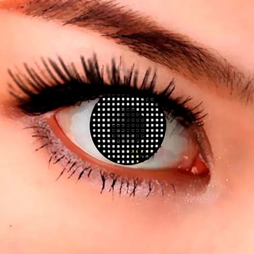 Lentes De Contacto Fx Anime Fantasia Cosplay Red Negra Cl241