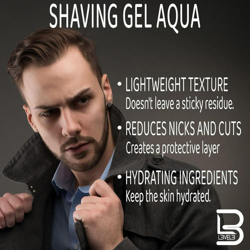 Gel De Afeitar Aqua Level 3 1000ml Hidratante Y No Irritante