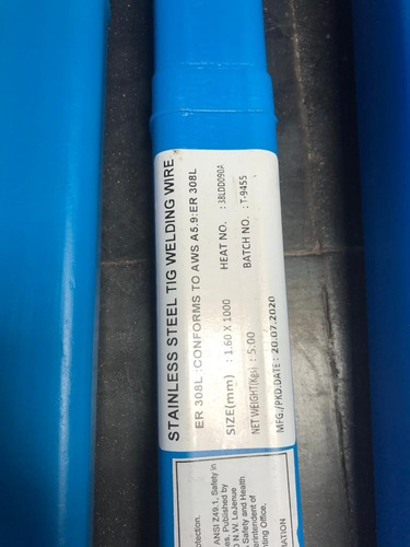 Varilla Tig Inox Er308l 1.6mm Formato 5 Kg