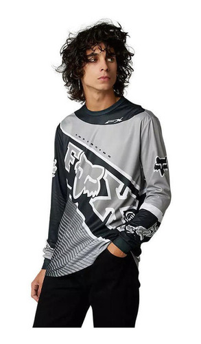 Polera Lifestyle Manga Larga Burm Negro Fox