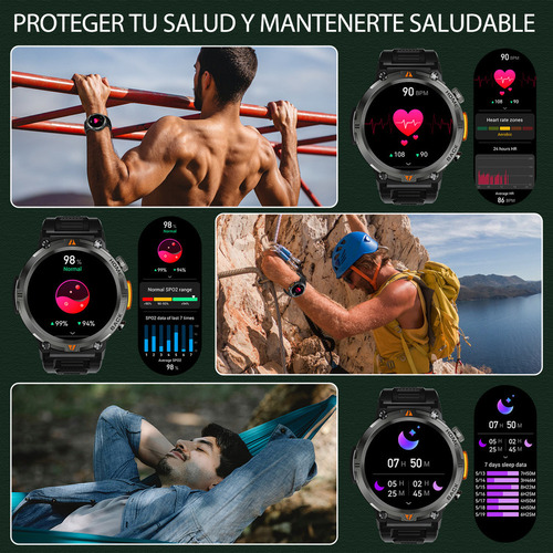 Ke3 Reloj Inteligente 3atm Impermeable Con Linterna