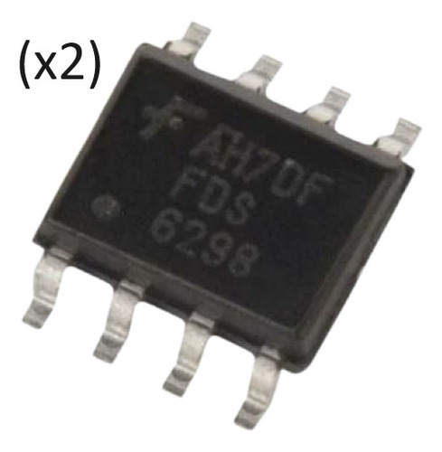 Transistor Mosfet Smd Fds6298 Canal N Sop-8 (pack 2 )