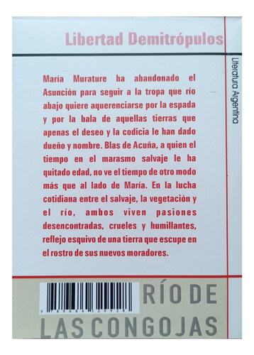 Río De Las Congojas / Libertad Demitrópulos / Libro Nuevo!!!