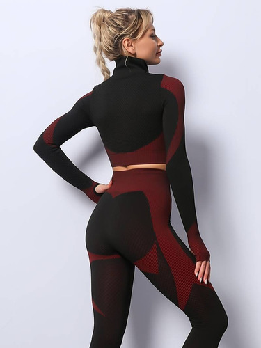 Conjunto Deportivo Irun Mujer Set Calza + Campera + Top