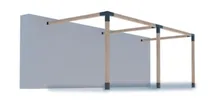 Comprar Kit Herrajes Compactos Pergolas 4 Pulgadas 2 Modulos Pared