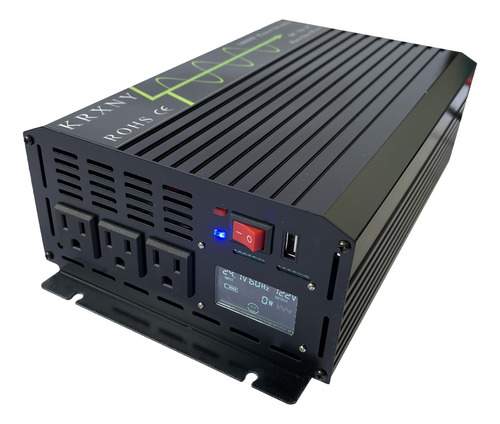 Krxny 1000 W Inversor Corriente Onda Sinusoidal Pura 24 V Cc