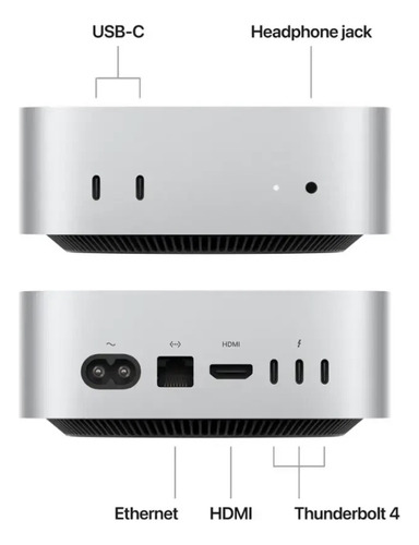 Apple Mac Mini M4 16gb 256gb Ssd Cinza Macos
