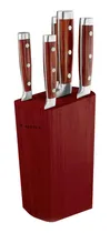 Comprar Set De Cuchillos Con Mango De Madera Cuori Noce 6 Piezas