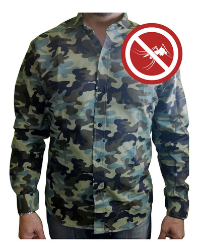 Camisa Antimosquito Nanotech Shields Caza Pesca Outdoor