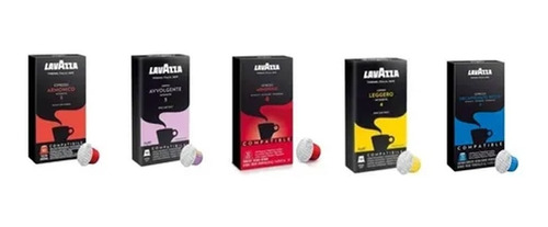 Pack Cafe Capsulas Lavazza Compatible Nespresso X10u X2 Paq