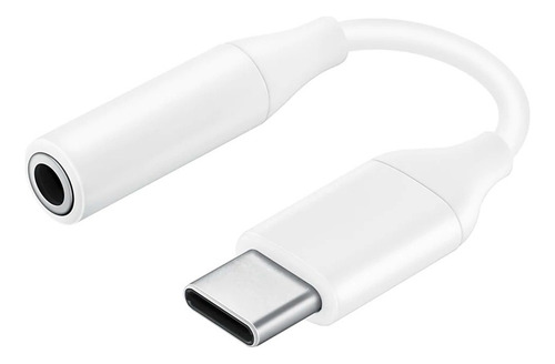 Adaptador Type C Fone Ouvido P2 3.5mm Genuino Stereo Stereo Cor Branco