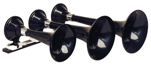 Bocina Kleinn Air Horns 230 Para Tren Triple, Color Negro