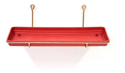 Imagem 2 de 5 de Suporte De Parede Para Jardineira 50cm Nutriplan Dourado