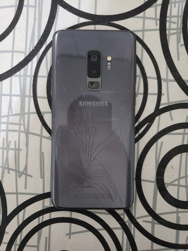 Samsung Galaxy S9 Plus Tapa Astillado Gris Oscuro (Usado)