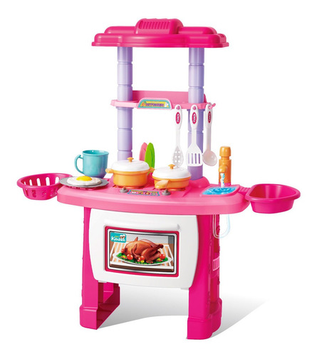 Kit Cozinha Infantil Completa Som Luz 43pçs Bw091 Importway