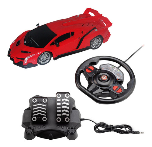 Carrito Racing Control Raptor Multikids 1:16 — Br1336, color rojo