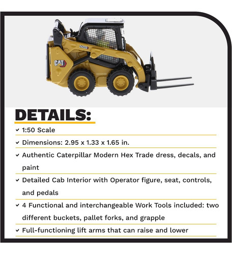 Minicargadora Diecast Masters 1:50 242d3...