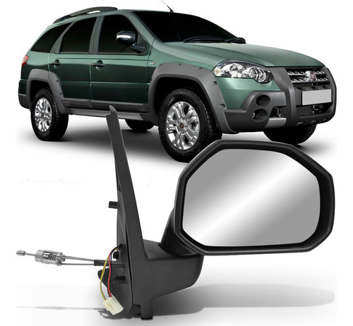 Retrovisor Palio Adventure 2009 2010 2011 Com Pisca Ld
