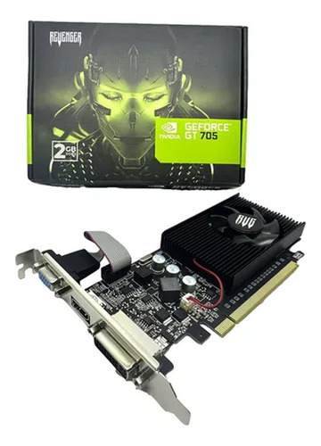 Placa De Vídeo Geforce Gt 705 Vga Hdmi 2gb Ddr3 Game Promo