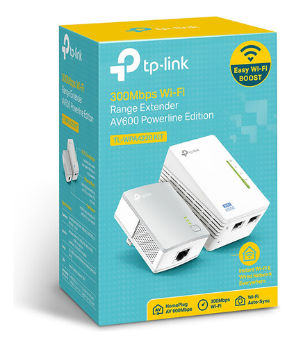 Tl-wpa4220 Kit Tp-link Extensor Powerline Wifi Av600 300mbps