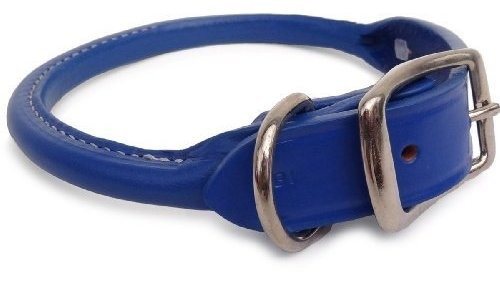 Auburn Talabarteros Laminado Collar De Perro - 24 Azul Real.