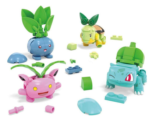 Mega Construcción Colección Equipo De Pokémon Tipo Planta 103 Pokemon